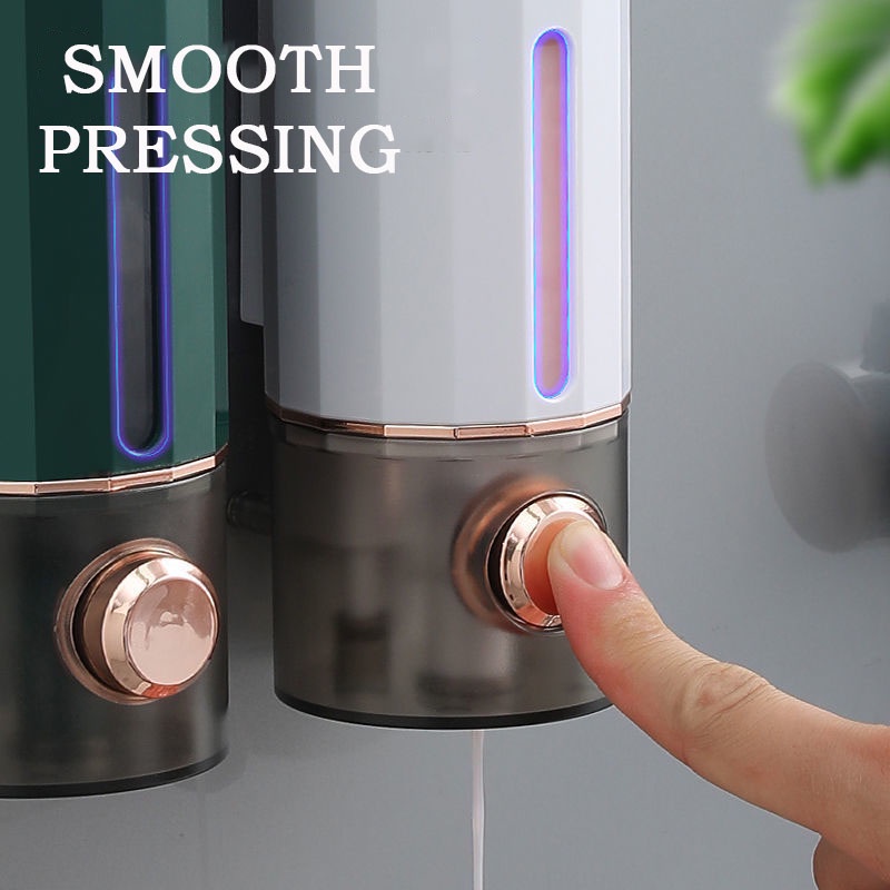 A-LIFEHộp Đựng Xà Phòng Rửa Tay / Dầu Gội Dạng Nhấn Gắn Tường Không Cần Khoan Lỗ