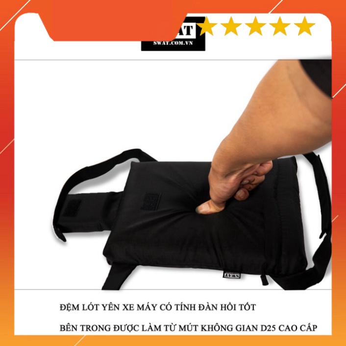 Đệm Lót Yên Xe Máy Đàn Hồi Siêu Êm, Chống Thấm Nước - Phụ Kiện Phượt