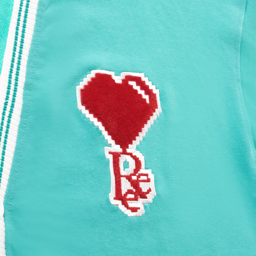 LOCAL BRAND REE - ÁO CARDIGAN THÊU TRÁI TIM MÀU MINT