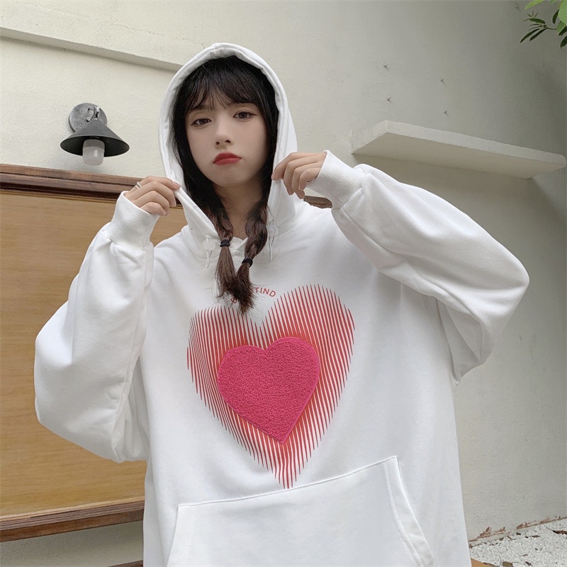 IELGY  IELGY Áo hoodie In Họa Tiết Đơn Giản Dễ Phối Đồ Thời Trang Cho Nữ