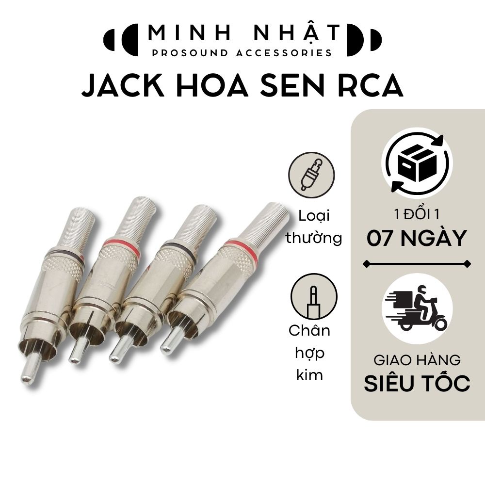 Jack hoa sen ( RCA ) hợp kim mạ niken