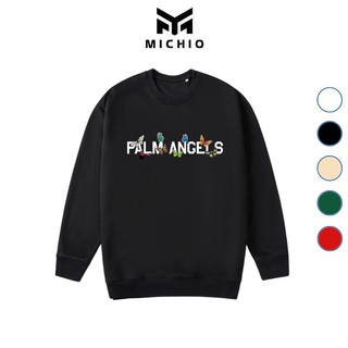  Áo sweater nam PALM ANGELS áo thun unisex dài tay nam nữ basic form rộng cổ tròn chất nỉ Hàn MICHIO store 