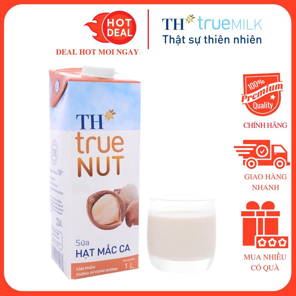 Sữa TH True Milk Hạt Mắc Ca 1L Chính Hãng