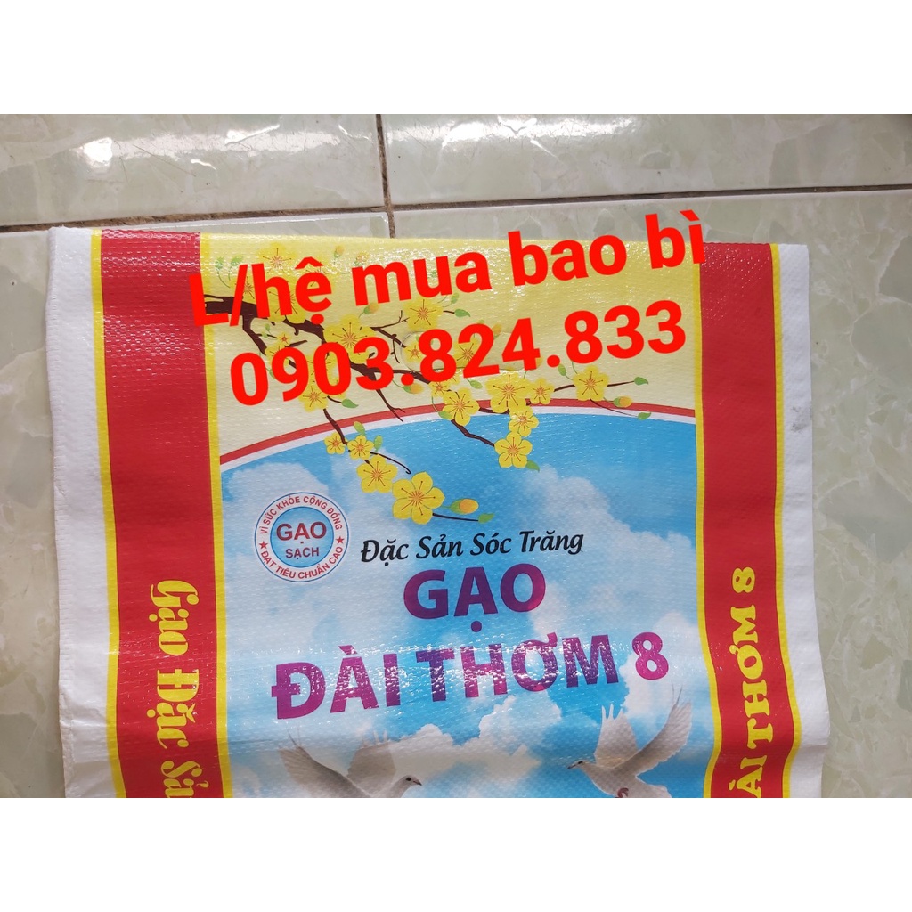 Túi đựng gạo ĐÀI THƠM 8  màu sắc chi tiết đẹp dày chắc chắn