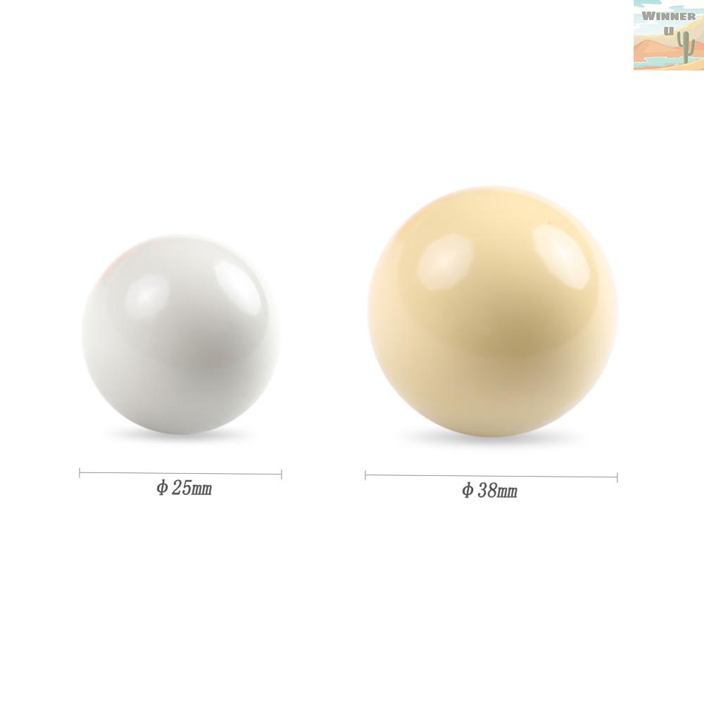 1 Bộ Bóng Bida Nhỏ Bằng Nhựa Resin Kích Thước 25MM / 38MM Cho Bé