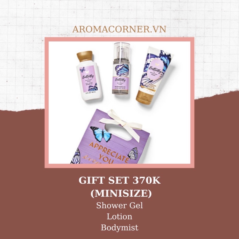 Sữa tắm, xịt thơm body, kem dưỡng body Bath&BodyWorks