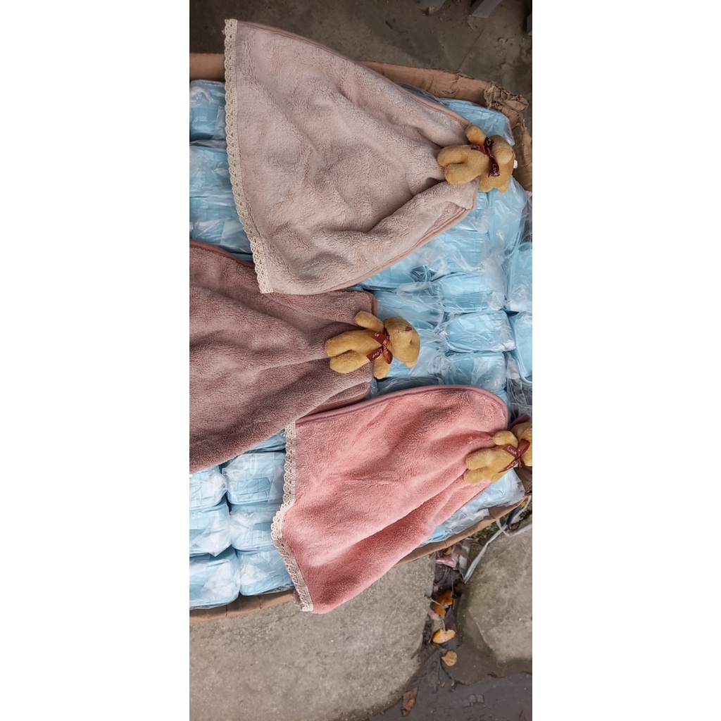 Khăn Lau Tay Nhà Bếp, Khăn Lau Chén Treo Nhà Bếp Gấu Teddy/Kẹo đáng yêu 36x30x5cm