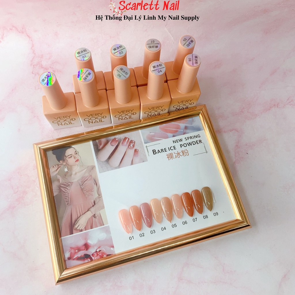 Set Sơn Thạch Very Good Nail 9 Chai 24 Chai 60 Chai 120 Chai  Nhiều Tone Màu Thời Thượng Kèm Bảng Màu