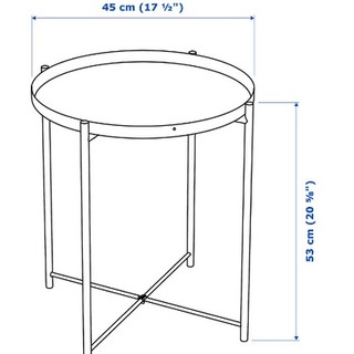 Bàn khay trắng GLADOM IKEA