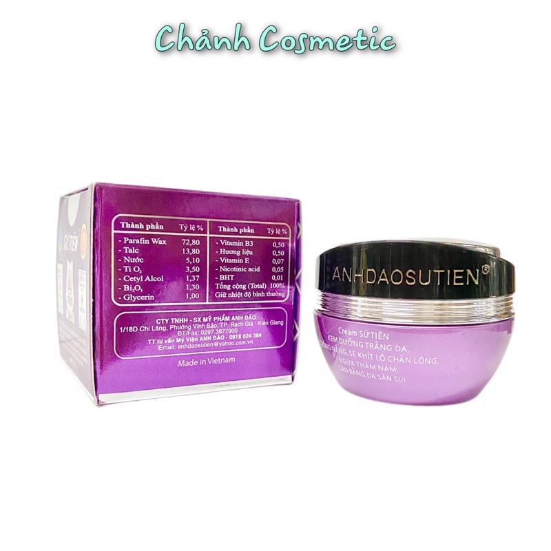 Kem Sứ Tiên Tím Dưỡng Trắng, Chống Nắng, Ngừa Thâm Nám, Cân Bằng Da Sần Sùi 10g