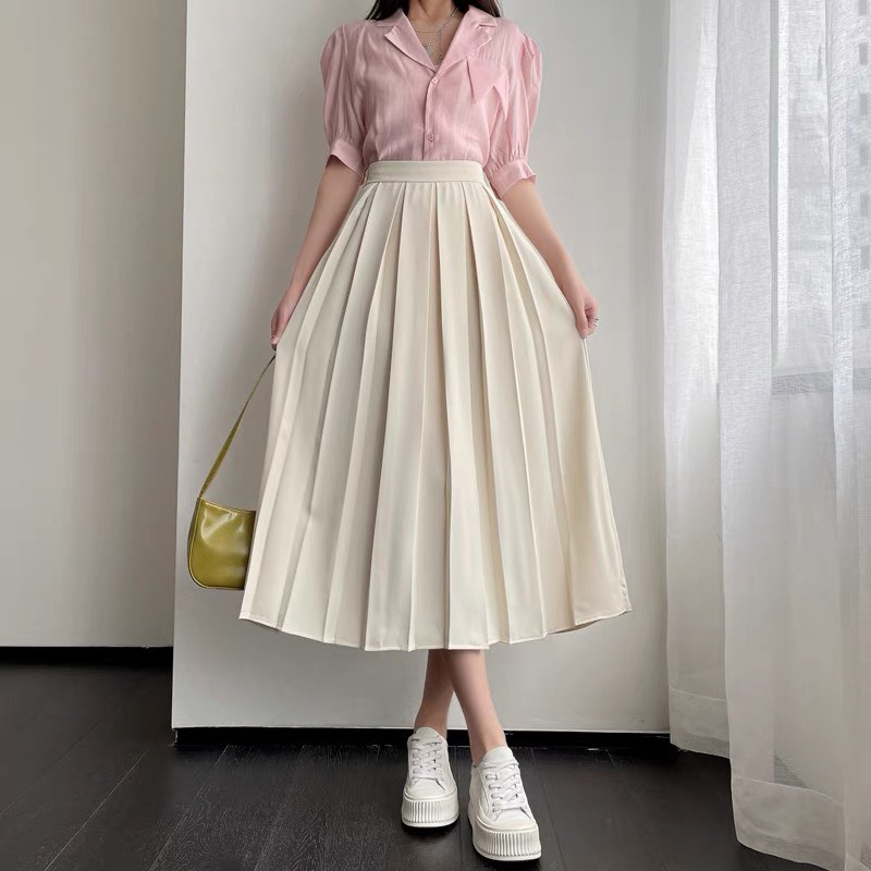 📸 CHÂN VÁY XẾP LY TO 📸 - Siêu phẩm chân váy dập ly thanh lịch siêu sang LOVISHOP
