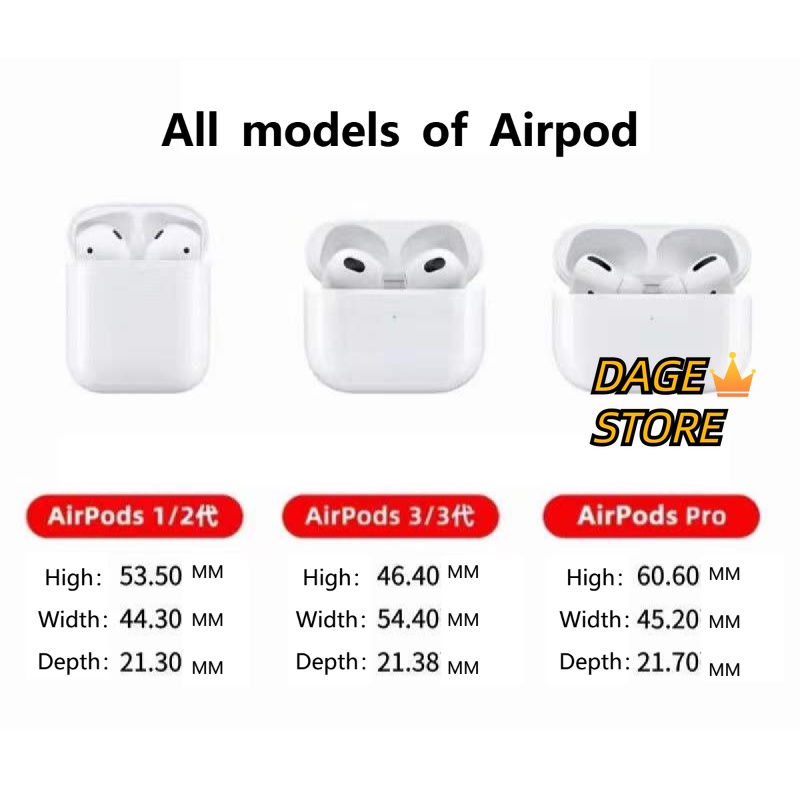 Vỏ Bảo Vệ Hộp Sạc Tai Nghe AirPods 1 / 2 / Pro Bằng Silicon Họa Tiết Hoạt Hình 3D Dễ Thương