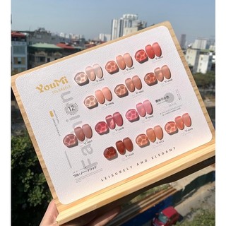 SET Thạch Youmi 12 màu cực xinh + tặng kèm bảng màu