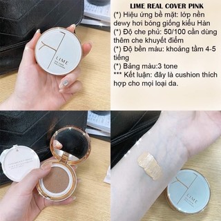 PHẤN NƯỚC LIME REAL COVER PINK CUSHION