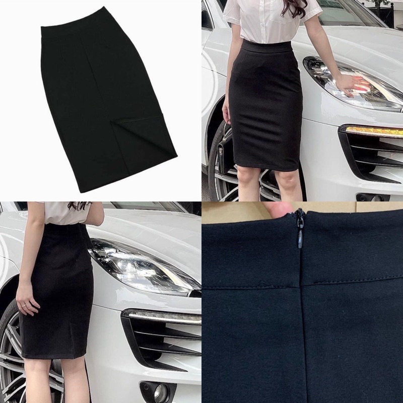 Chân Váy Nữ Bút Chì Công Sở chất lụa tuyết dày dặn ôm phom tôn dáng mặc đi làm thoải mái