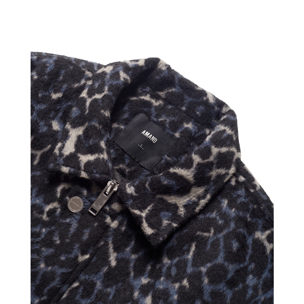 Áo khoác Amand Leopard Pattern Trucker Jacket