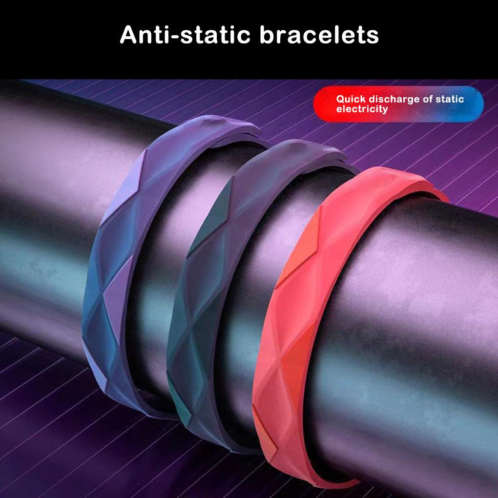 Vòng Đeo Tay Silicone Chống Tĩnh Điện Có Thể Điều Chỉnh Dành Cho Nam Và Nữ