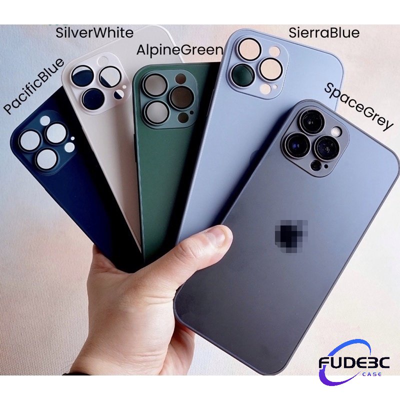 Ốp Điện Thoại Mặt Kính Mờ Cho IPHONE 11 / 12 / 13 PRO MAX