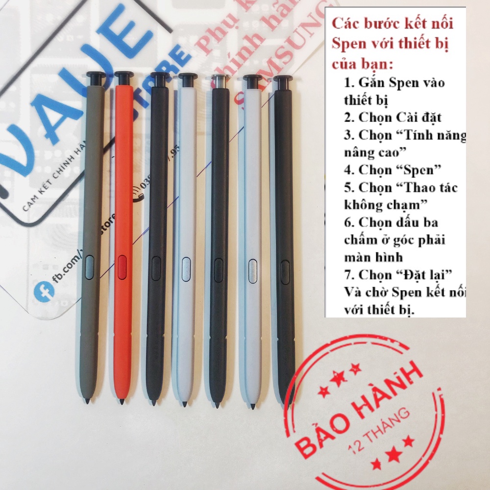 Bút Spen S22 Ultra Chính Hãng - Bảo Hành  Lỗi 1 Đổi 1. Hàng New Nobox Đầy Đủ Tính Năng Như Bút Đi Kèm Máy