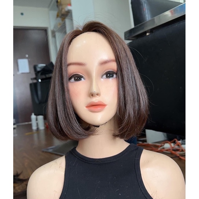 Tóc ngang vai cá tính da 4D siêu thật