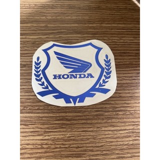 Tem Logo Cánh Chim Honda nhôm màu xanh dương