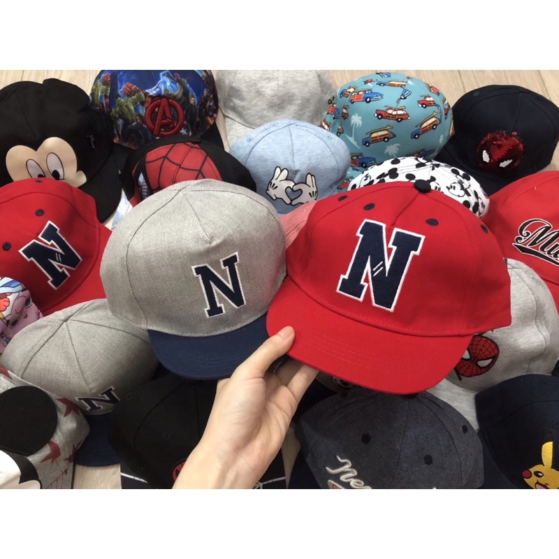 BÁN BUÔN SỈ mũ lưỡi trai xuất dư các hãng cho bé 1-4y mũ bé trai mũ bé gái