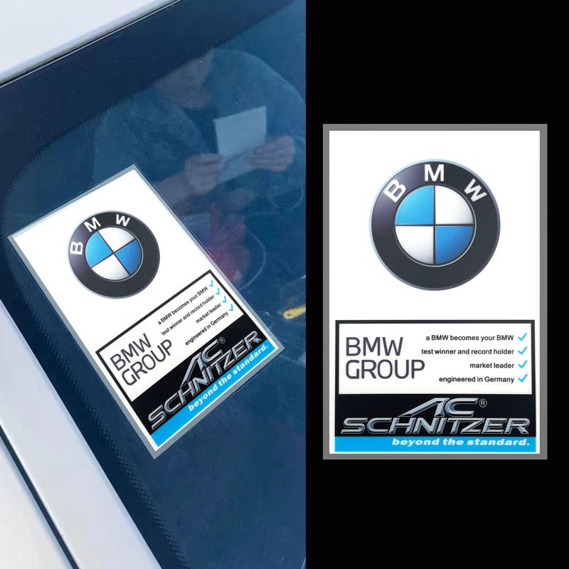 Miếng Dán Tĩnh Điện Chống Nước In Hình Logo Xe Hơi BMW M3 M5 E39 E46 E90 E60 F10 F30 G01 G30 X1 X3 X5 X6 X7