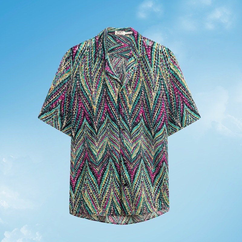 Áo ren cotton hoạ tiết boho