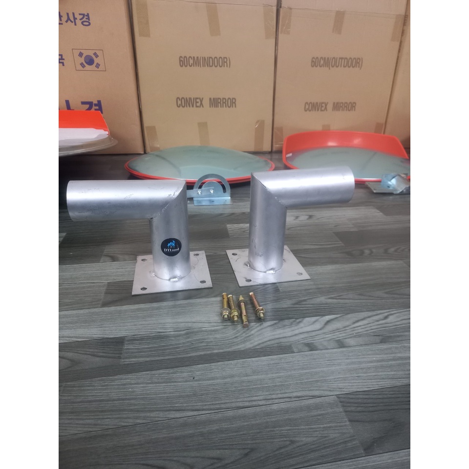 Giá đỡ treo gương cầu lồi. Treo gương cầu giao thông 190x200mm