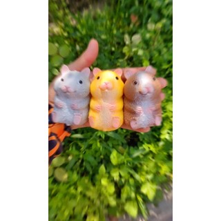 Squishy Mochi hình CHUỘT HAMSTER 3 màu