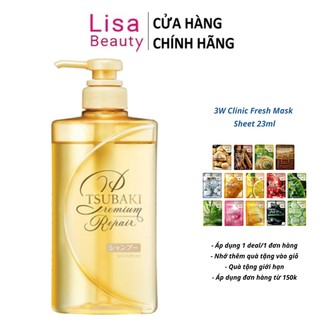Dầu Gội Phục Hồi Ngăn Rụng Tóc Premium Repair Tsubaki 490ml/chai