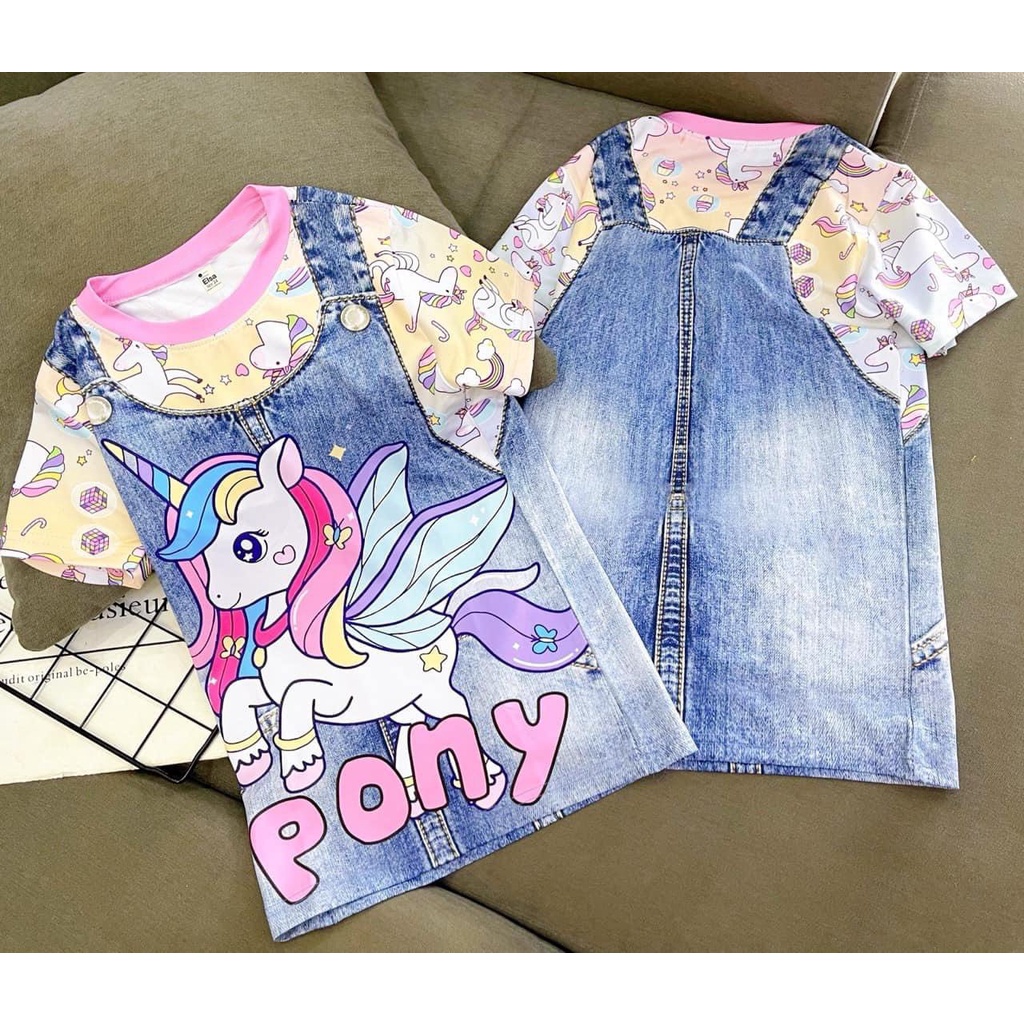 Váy Đầm Bé Gái  chất liệu thun dày mịn mát in hình 3D được các bé gái yêu thích nhất #2022#