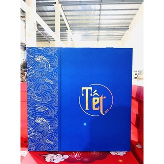 Hộp đựng quà tết rồng xanh