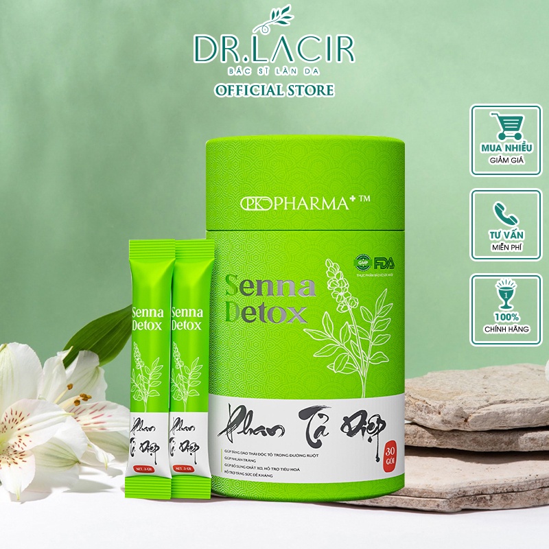 Phan Tả Diệp senna detox Dr.Lacir DR47 Thải độc ruột 30 gói/hộp