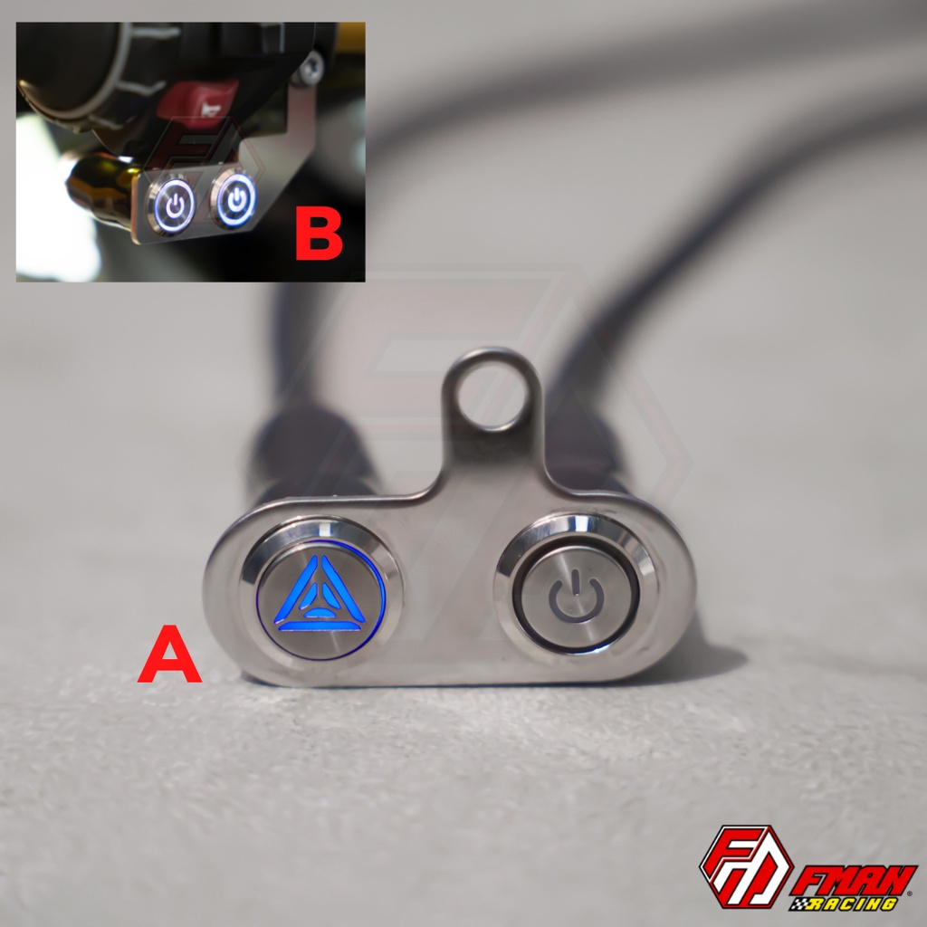 CÔNG TẮC ĐÔI LED ON-OFF/PASSING PAT INOX