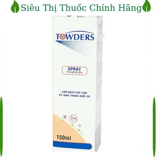Towders spray 100ml - permethrin xịt ghẻ ngứa h h
