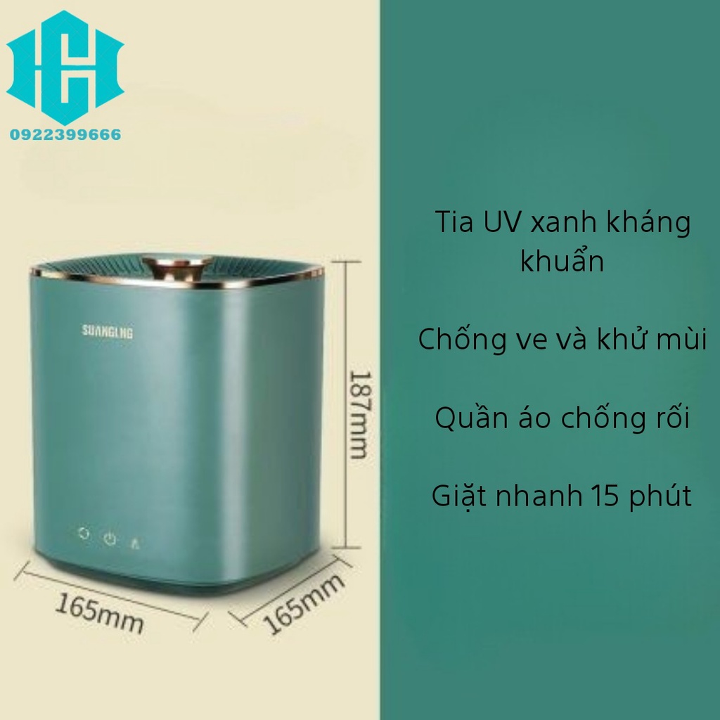 Máy giặt Mini SUANGLING Cá Nhân Có Khử Khuẩn Gọn Nhẹ Vận Hành Êm Ái Hiệu Quả Cao Và Có Thể Mang Đi Di Động