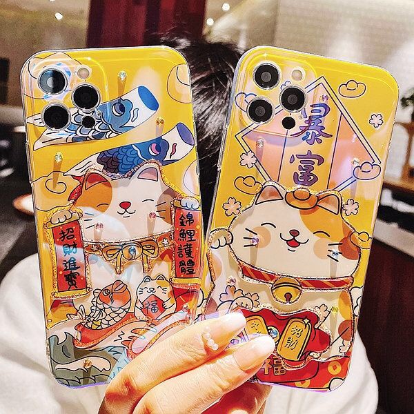 Ốp điện thoại mềm họa tiết mèo hoạt hình thích hợp cho iPhone 13 13ProMax 11 11ProMax XR XS X 12 14 14Pro Max
