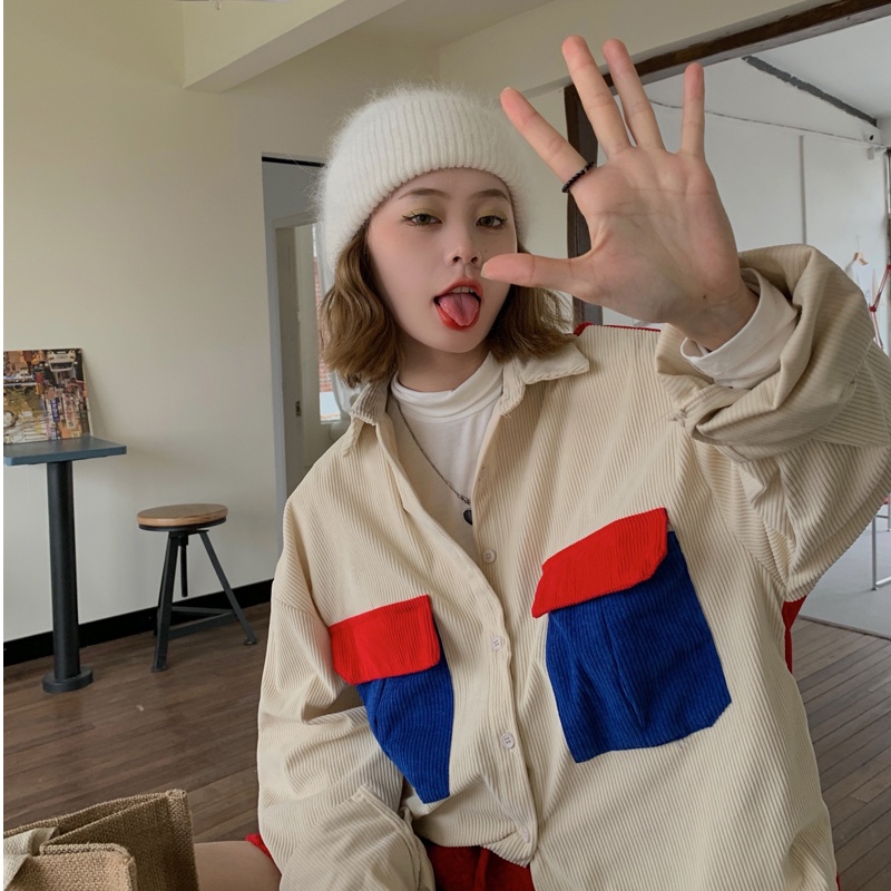 Áo kiểu SUXI chất nhung phong cách hàn quốc thời trang xuân thu cá tính