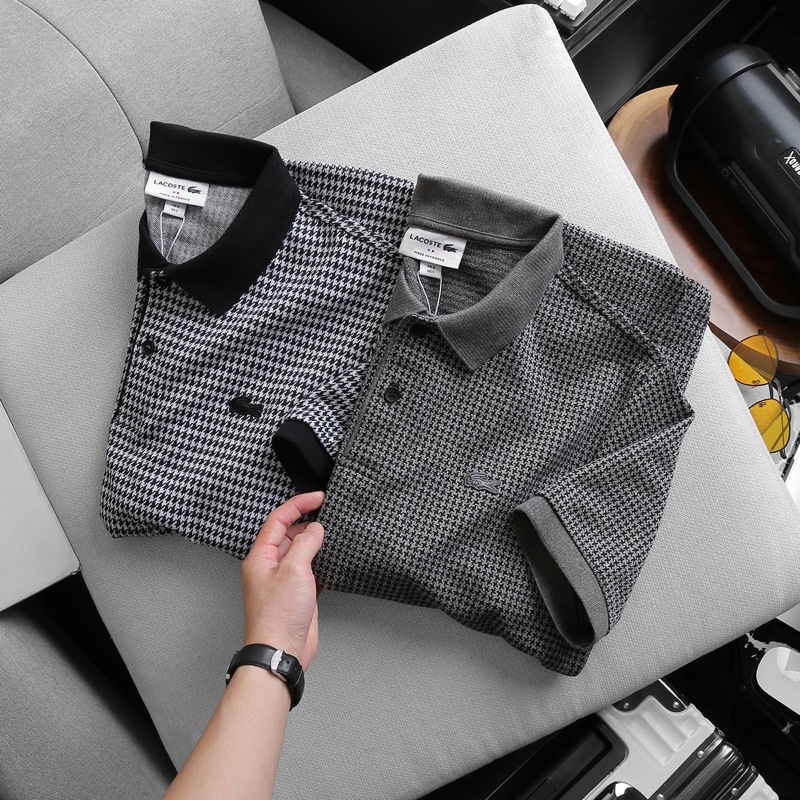 Áo Polo cá sấu monogram