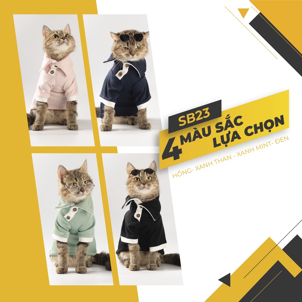 Áo Thun Hàng Hiệu mùa đông cho thú cưng - SaboCoco - SB23
