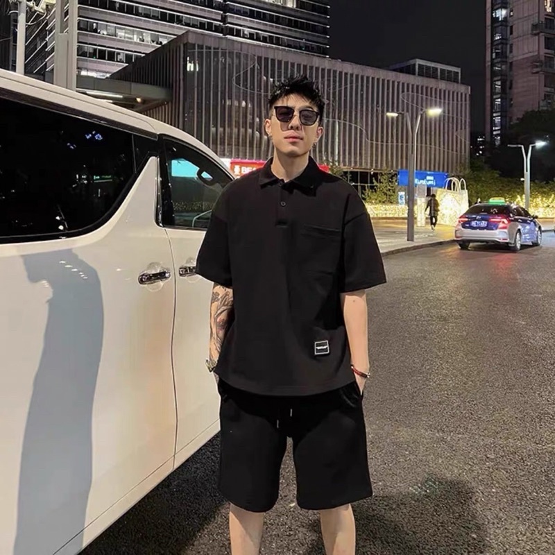 Bộ Đồ Nam Áo Thun Polo Và Quần Lửng Dây Rút Khí Chất Vải Dày Đẹp Diamondcloset Order