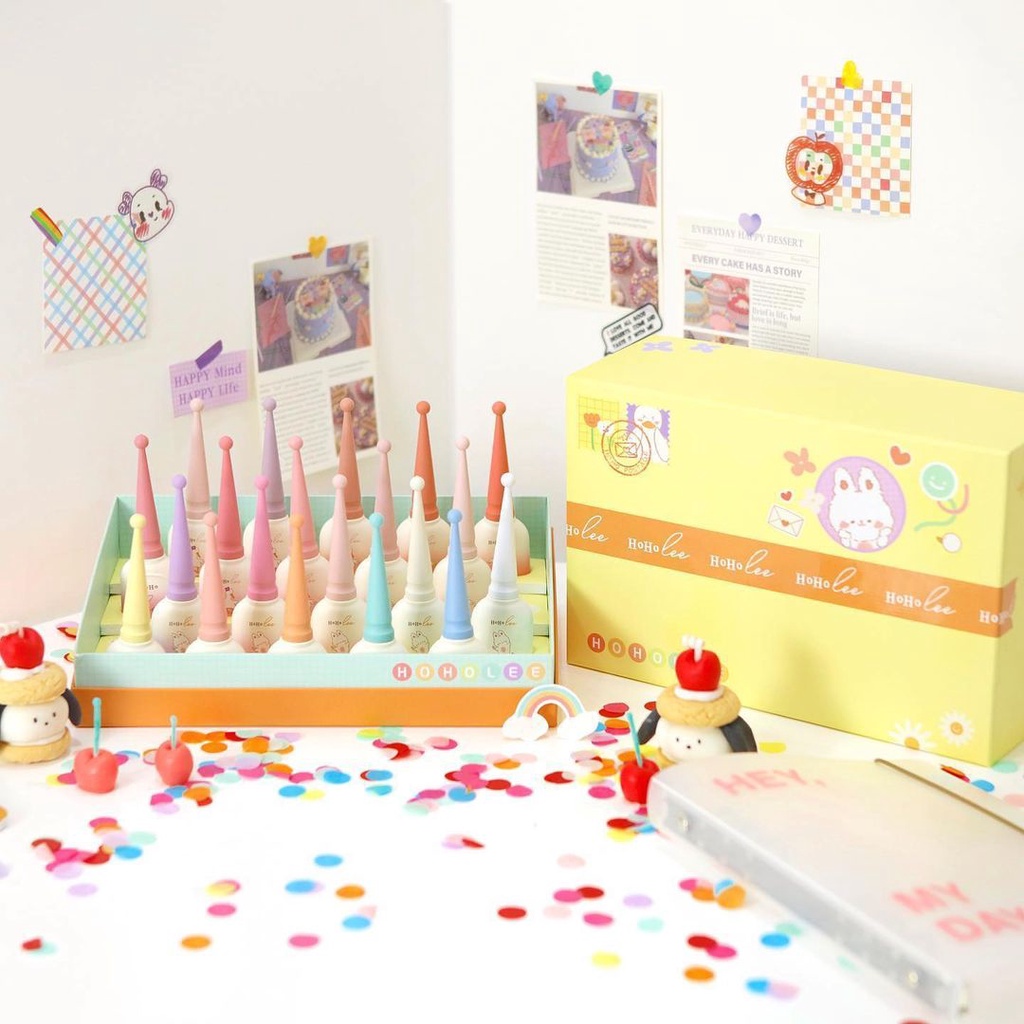 Sơn gel Hàn Quốc sơn móng tay gel cao cấp sơn thạch HoHoLee First Story 20 màu nude pastel full set sơn gel