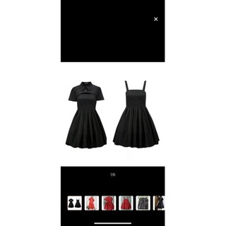 VERO MODA🔥Set đầm 2 món chính hãng màu đen size M 48-58kg