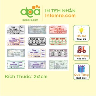 Sẳn 230 Tem Bảo Hành, Vỡ, Bể Intemre.com Khổ A4 - Kt: 2x1cm