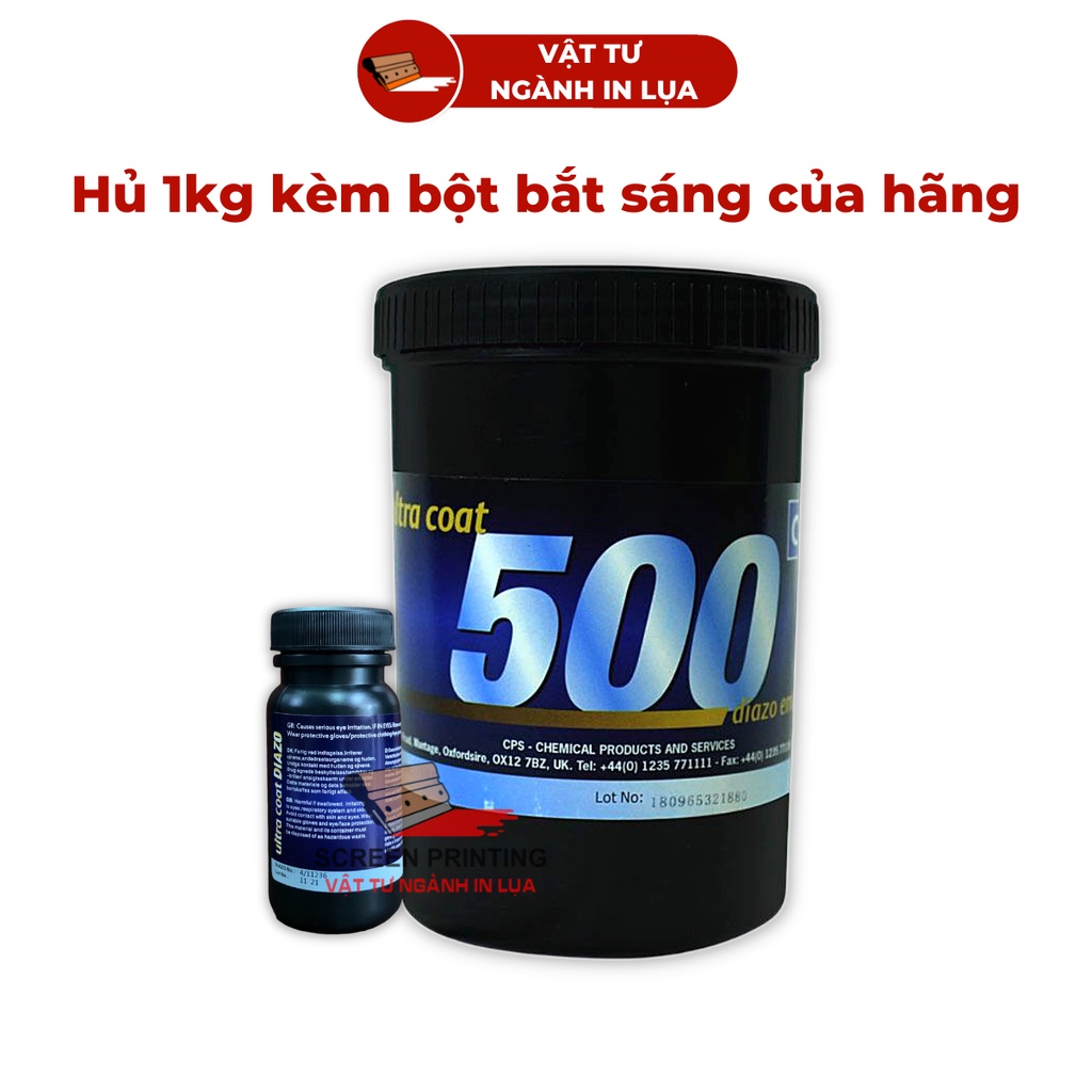 Keo chụp bản Ultra Coat CPS 500 hệ dầu dùng để chụp lụa in nhựa, kim loại, giấy, gạch men