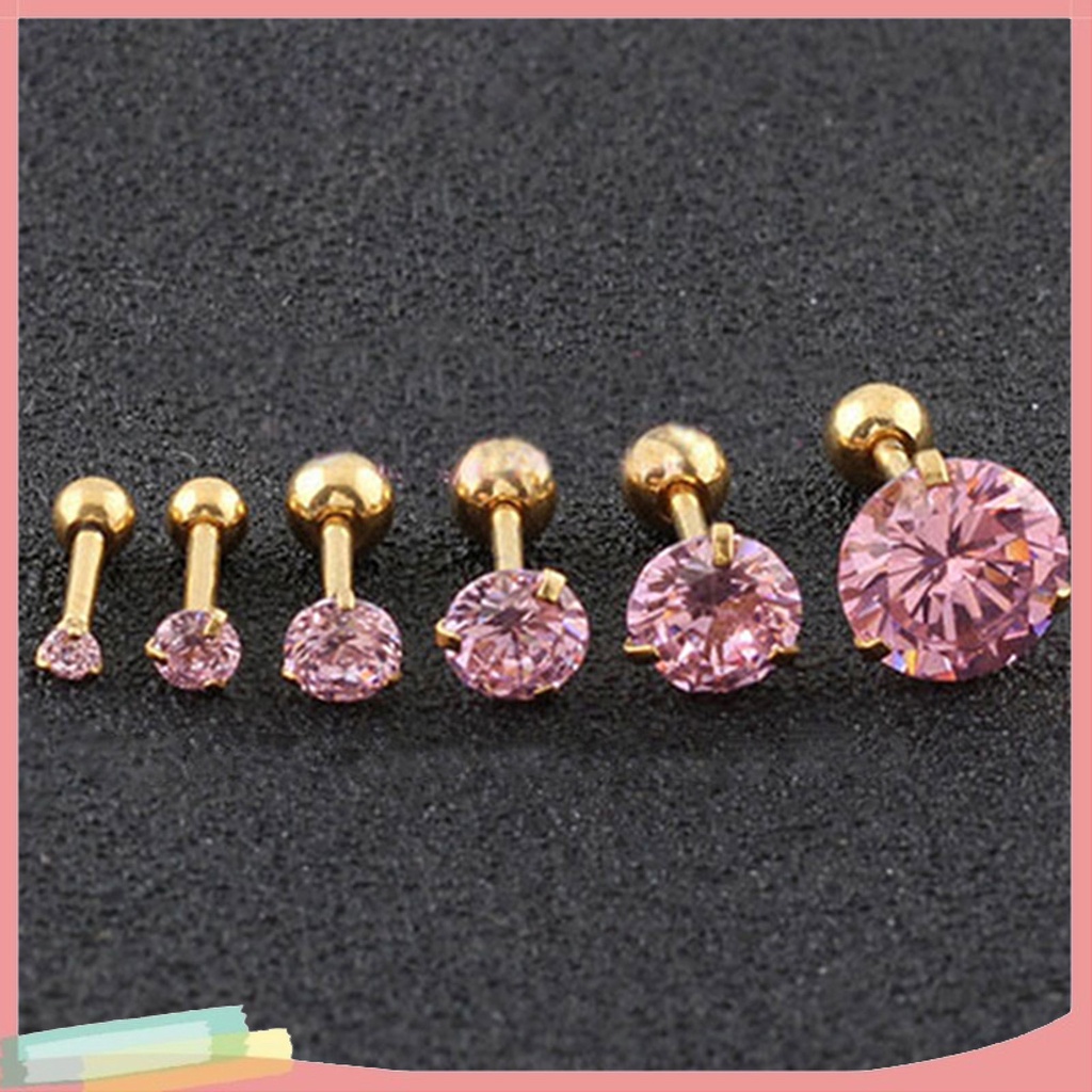 Bộ 2 khuyên xỏ tai bằng thép không gỉ cá tính