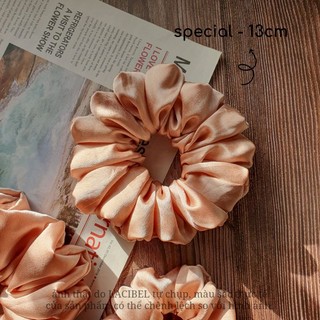 Scrunchies LACIBEL lụa satin, buộc tóc vải handmade