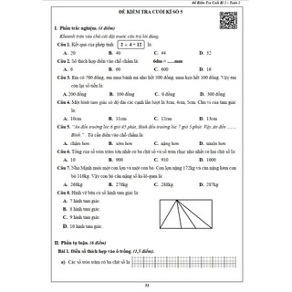 Sách - Đề kiểm tra Toán 2 học kì 2