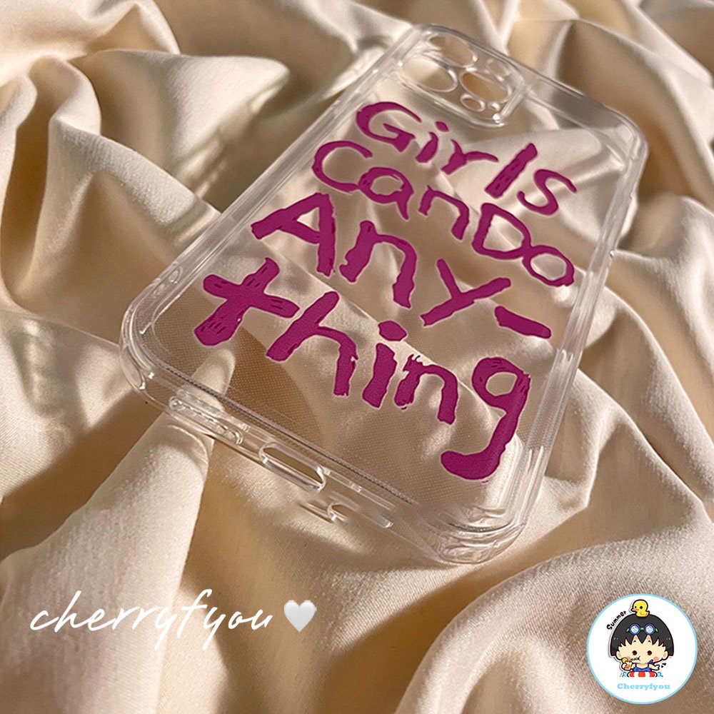 Ốp Điện Thoại TPU Mềm Chống Sốc Họa Tiết Graffiti Màu Hồng Bảo Vệ Toàn Diện Cho IPhone 14 11 12 13 Pro Max